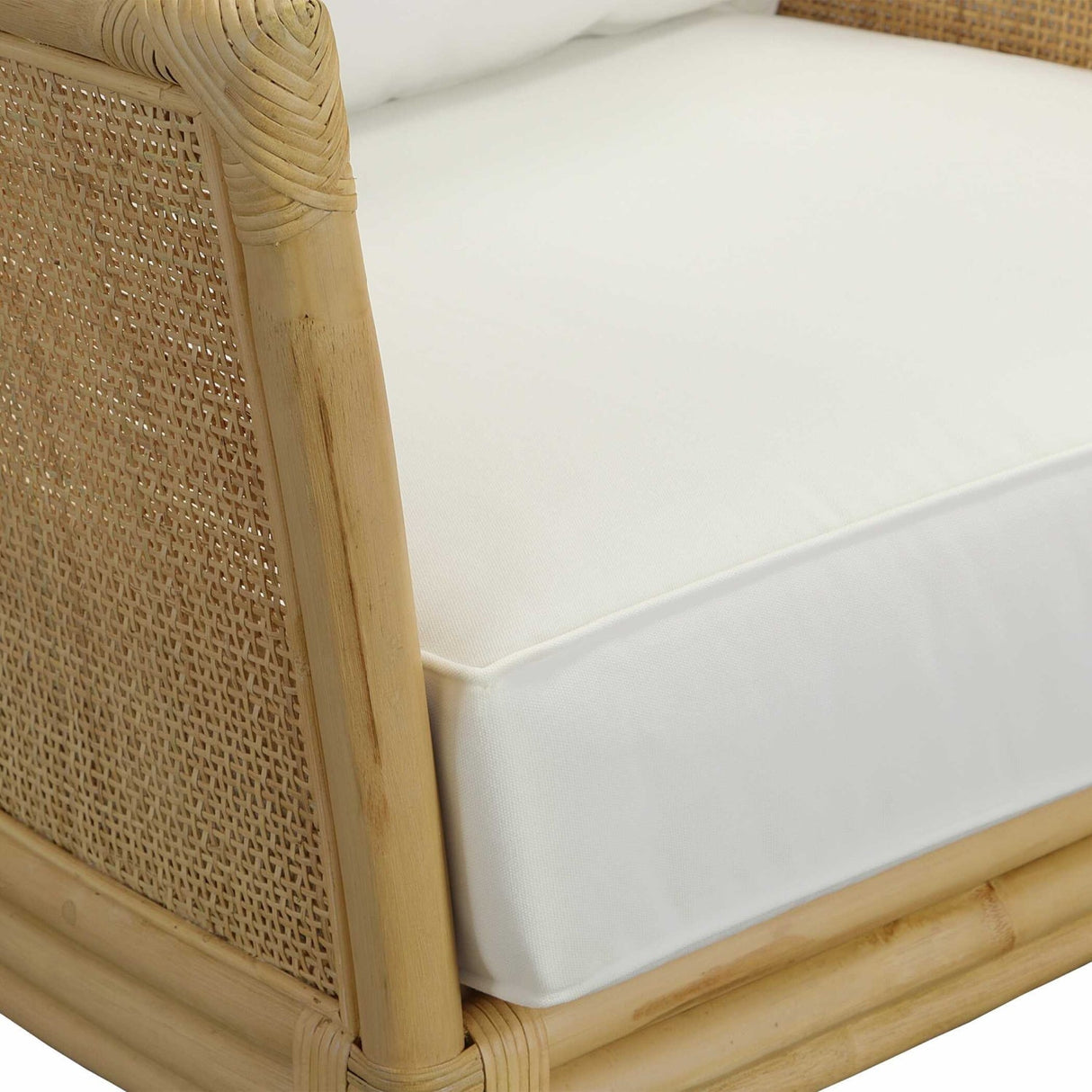 Cushioned Rattan Accent Chair by Uttermost Pacific, alternate view 7