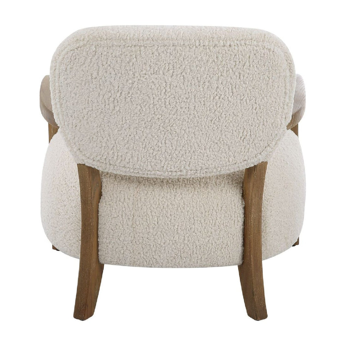 Cream Shearling Accent Chair by Uttermost Telluride, alternate view 5