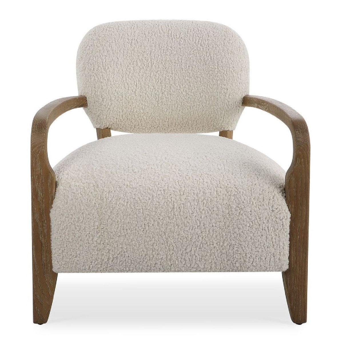 Cream Shearling Accent Chair by Uttermost Telluride