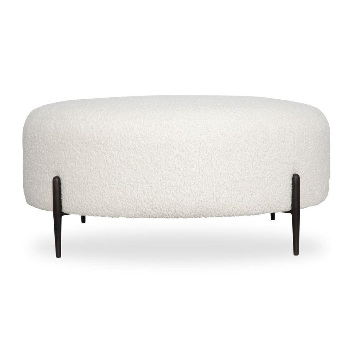 Modern European furniture - White Shearling Ottoman - www.oroa.com
