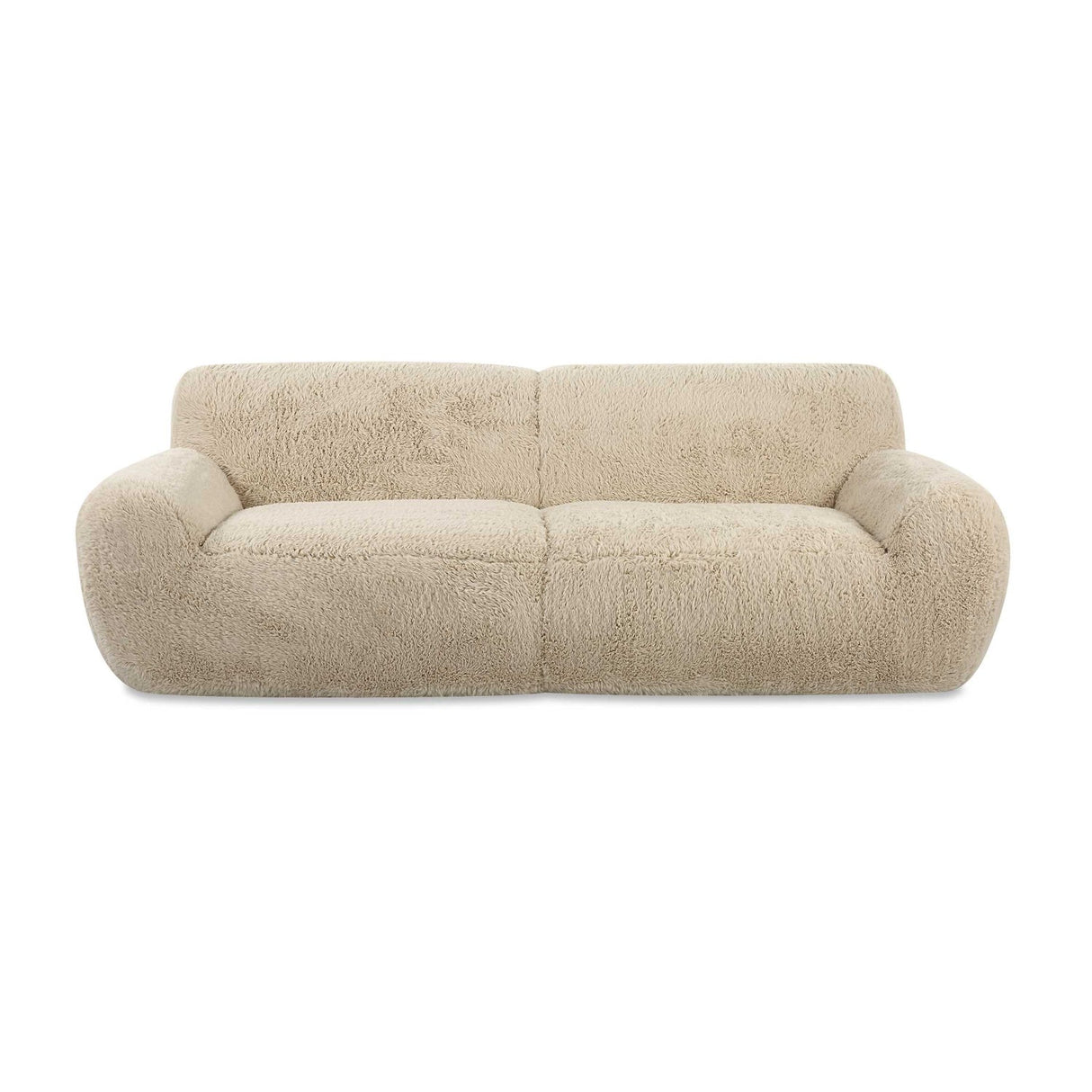 Cream Long-Haired Sheepskin Sofa by Uttermost Abide