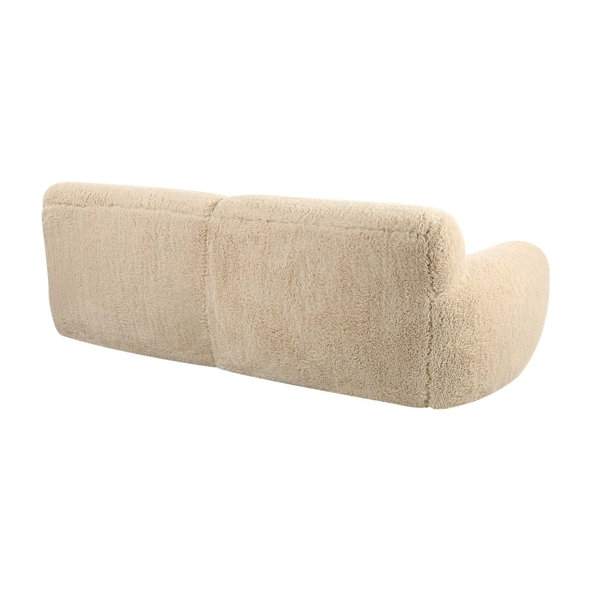 Cream Long-Haired Sheepskin Sofa by Uttermost Abide, alternate view 4