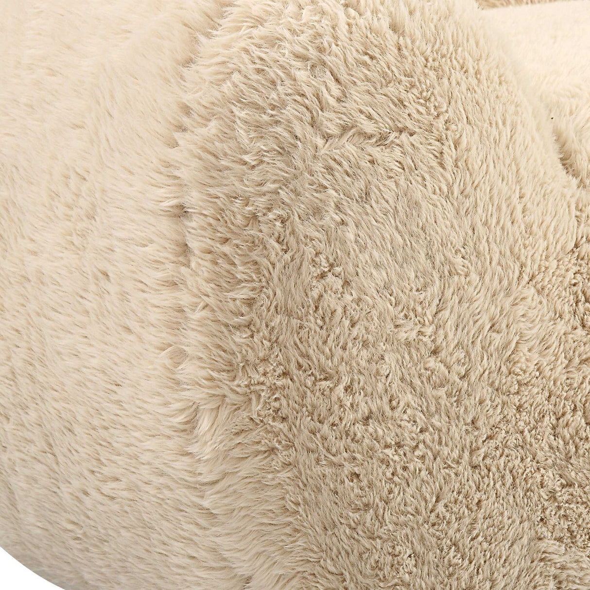 Cream Long-Haired Sheepskin Sofa by Uttermost Abide, alternate view 7