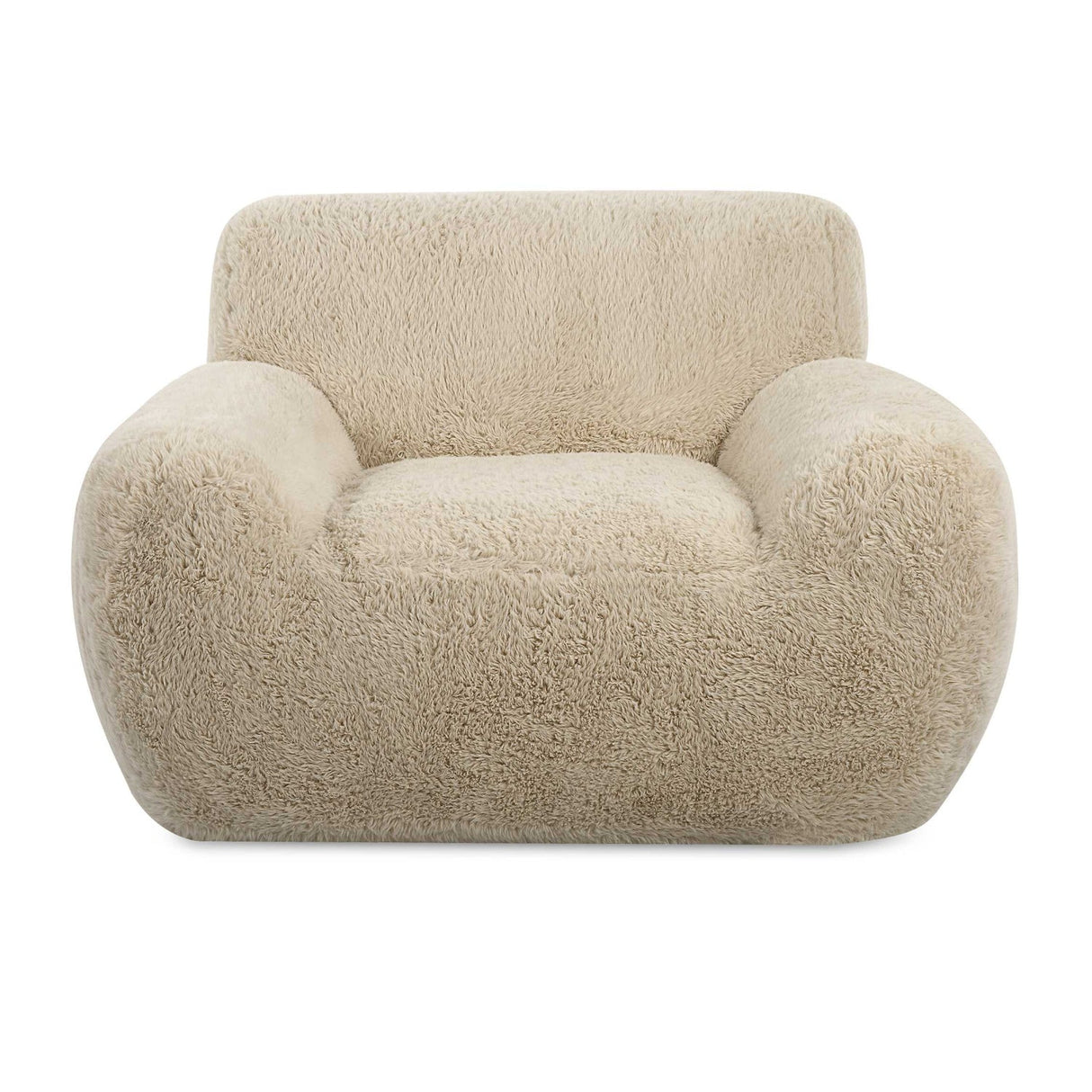 Cream Long-Haired Sheepskin Accent Chair by Uttermost Abide