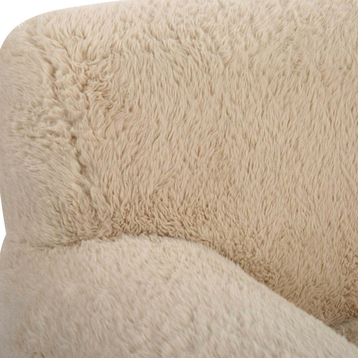 Cream Long-Haired Sheepskin Accent Chair by Uttermost Abide, alternate view 7