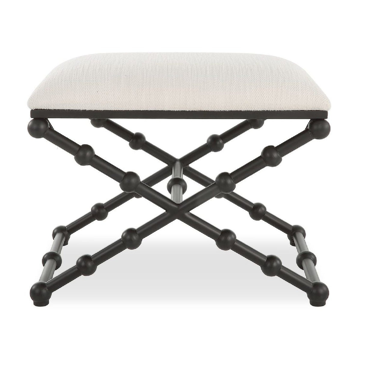 White Seat Bench S by Uttermost Iron Drops