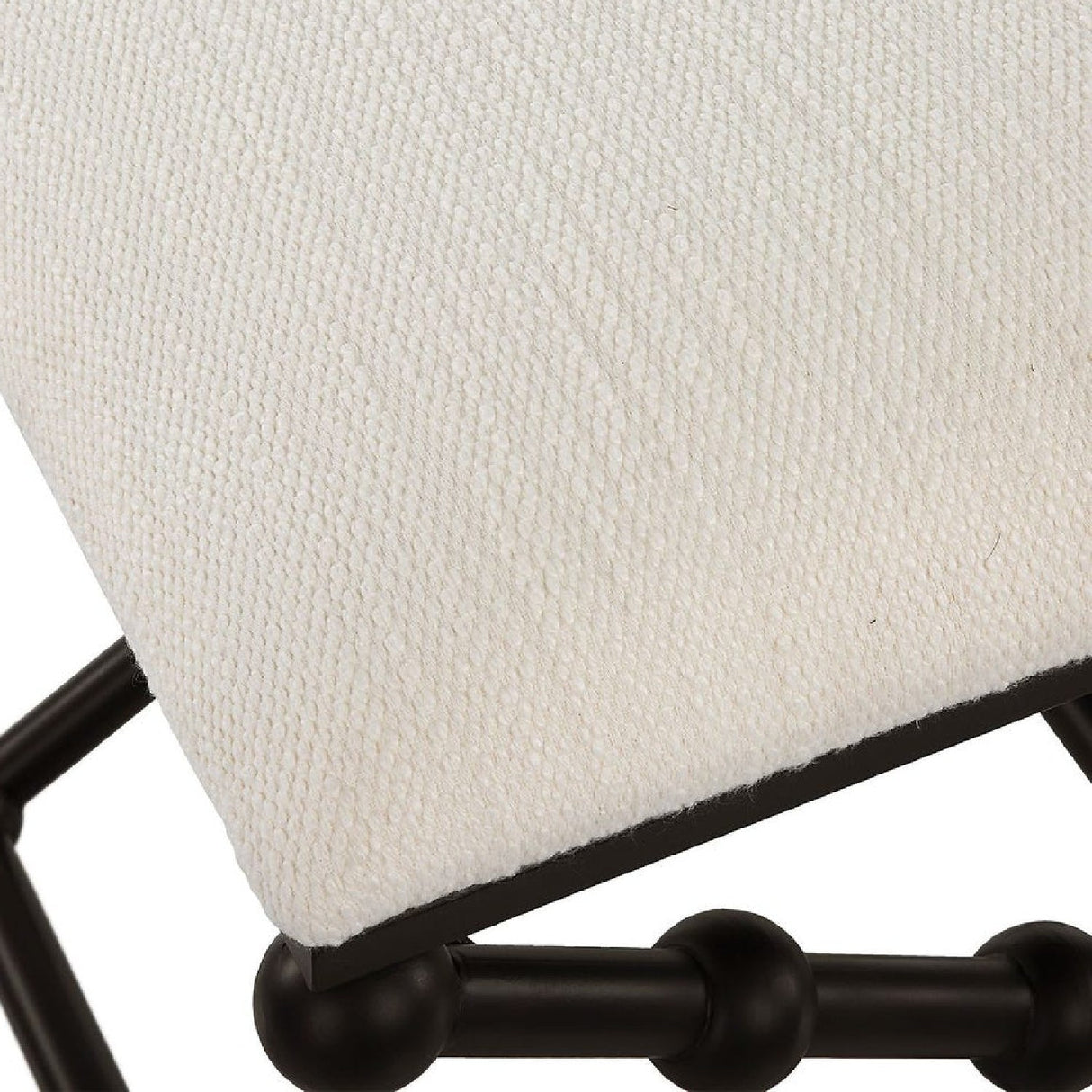 White Seat Bench S by Uttermost Iron Drops, alternate view 6