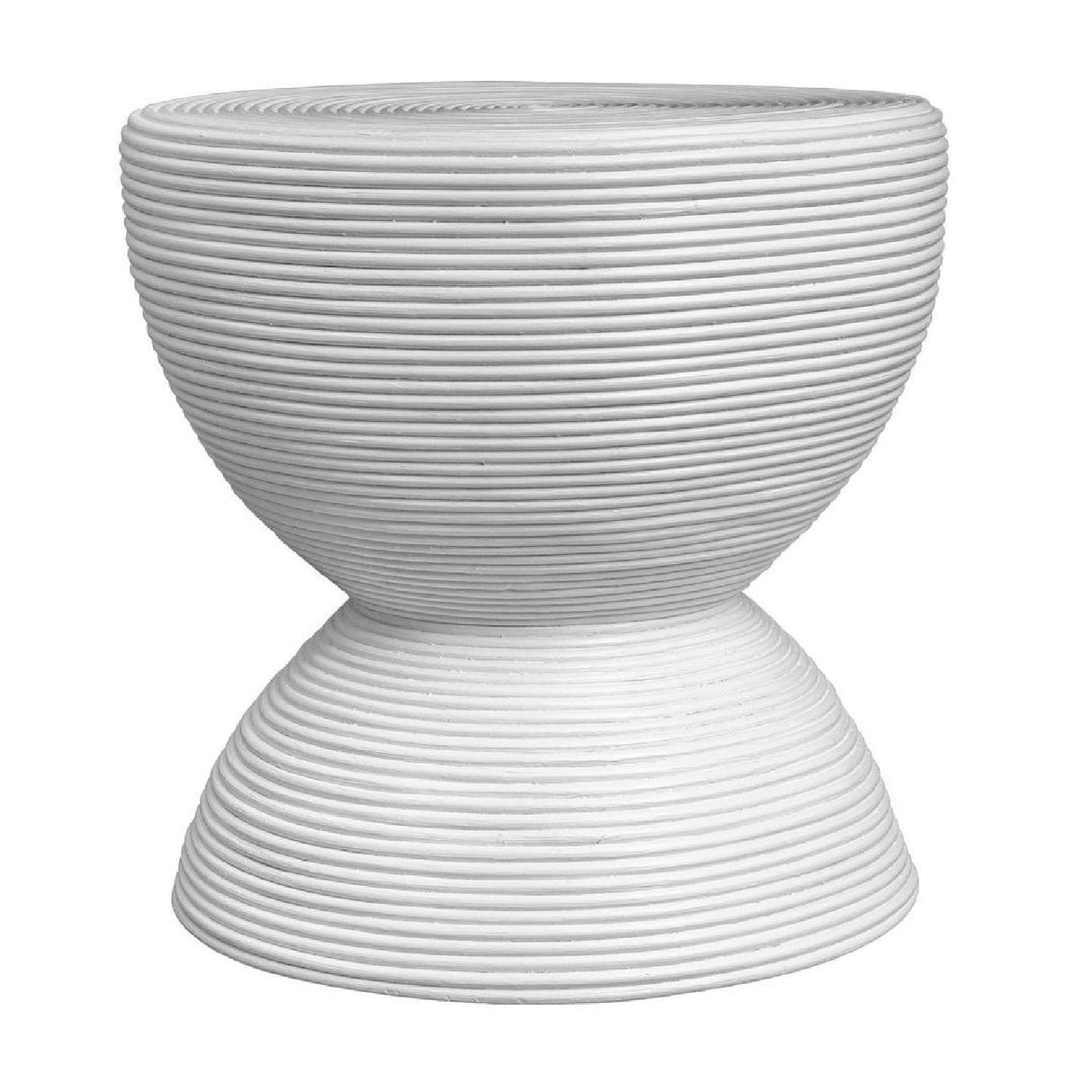 Modern European furniture - Rattan Hourglass Side Table - www.oroa.com