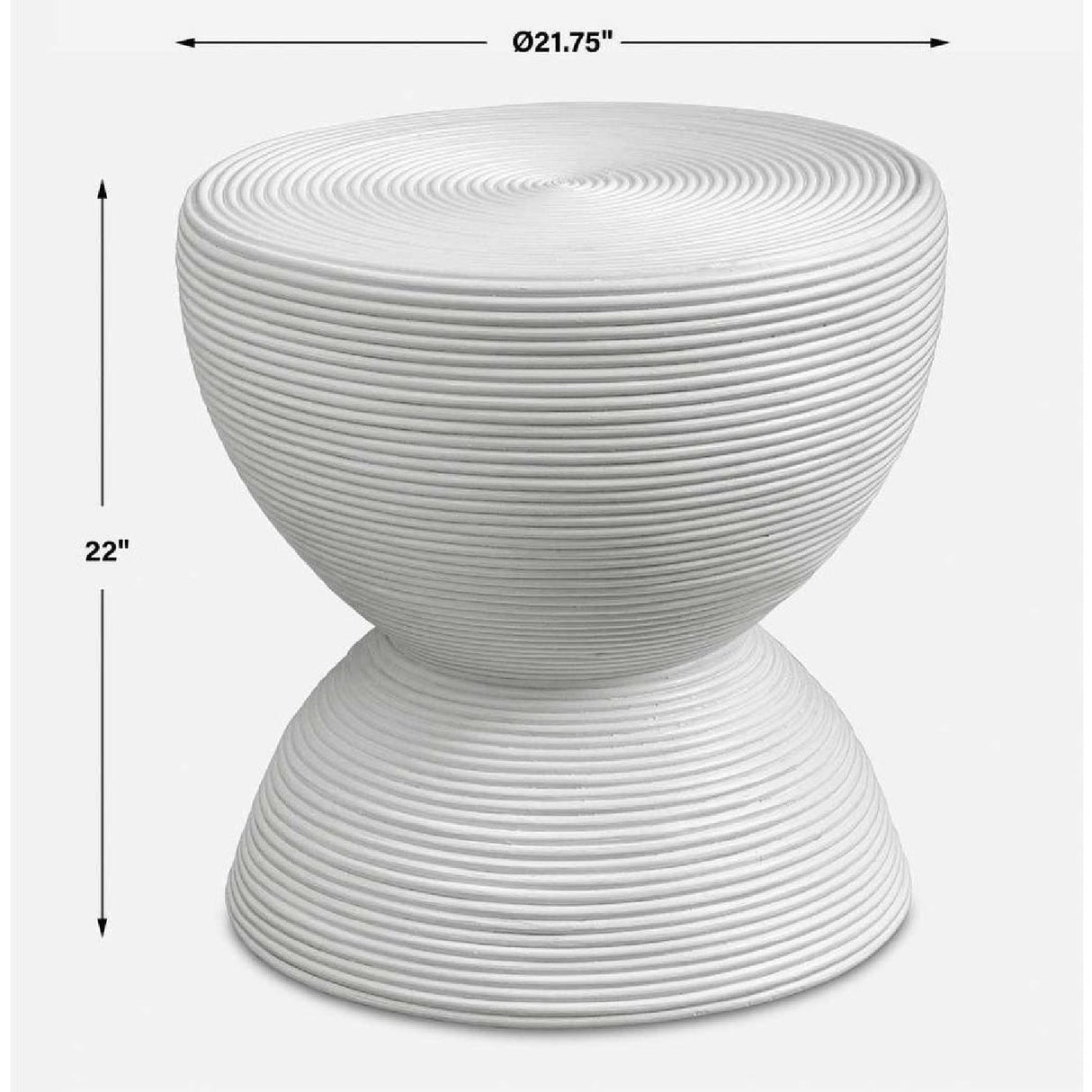 Modern European furniture - Rattan Hourglass Side Table - www.oroa.com
