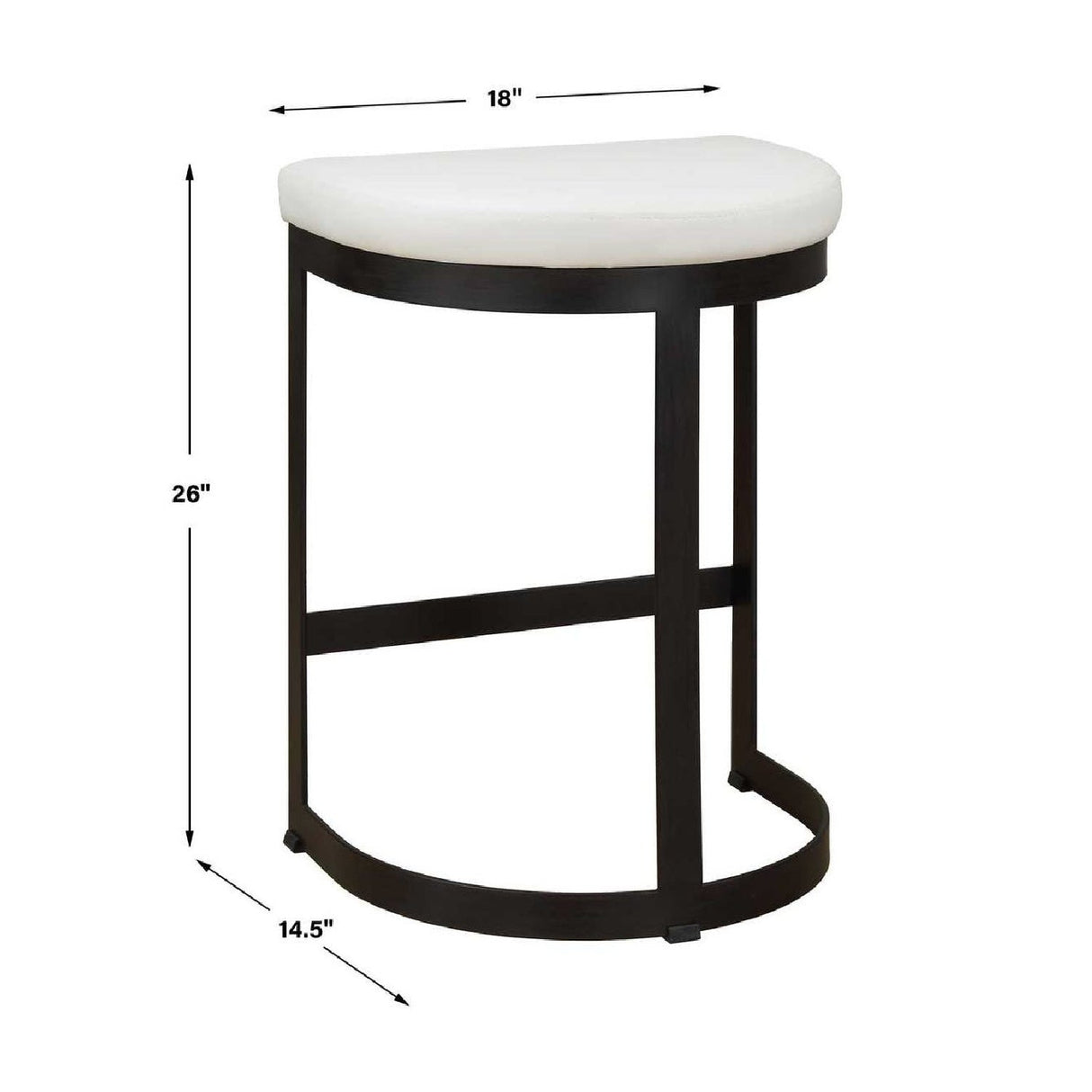 Modern European furniture - Iron Arched Counter Stool - www.oroa.com