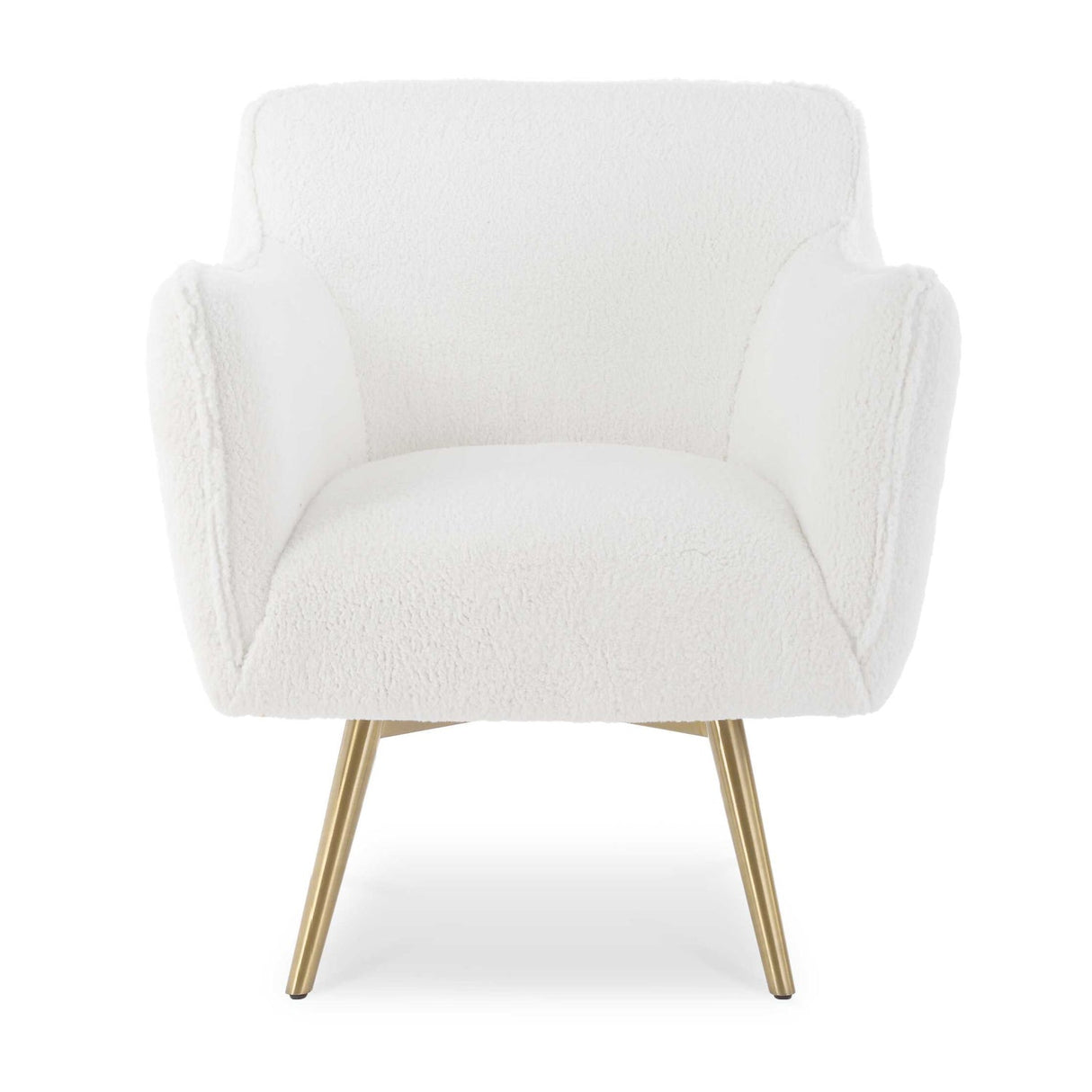 White Sheepskin Swivel Chair by Uttermost Oasis, alternate view 3