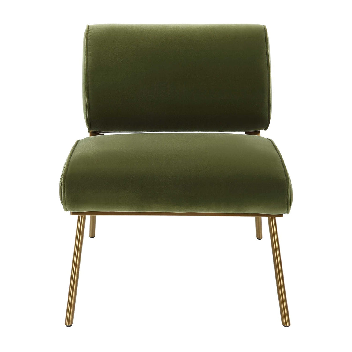 Green Velvet Accent Chair by Uttermost Knoll