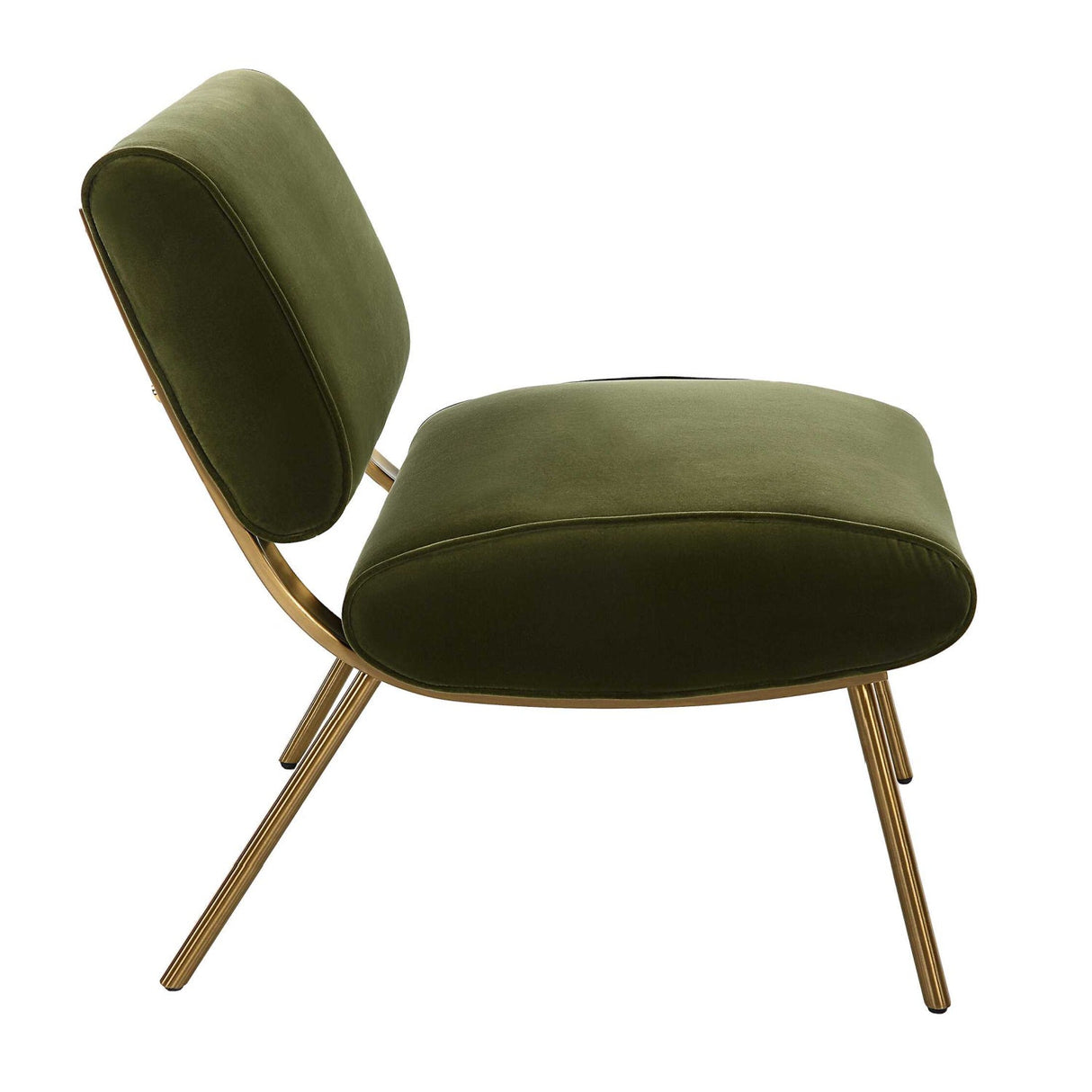 Green Velvet Accent Chair by Uttermost Knoll, alternate view 4