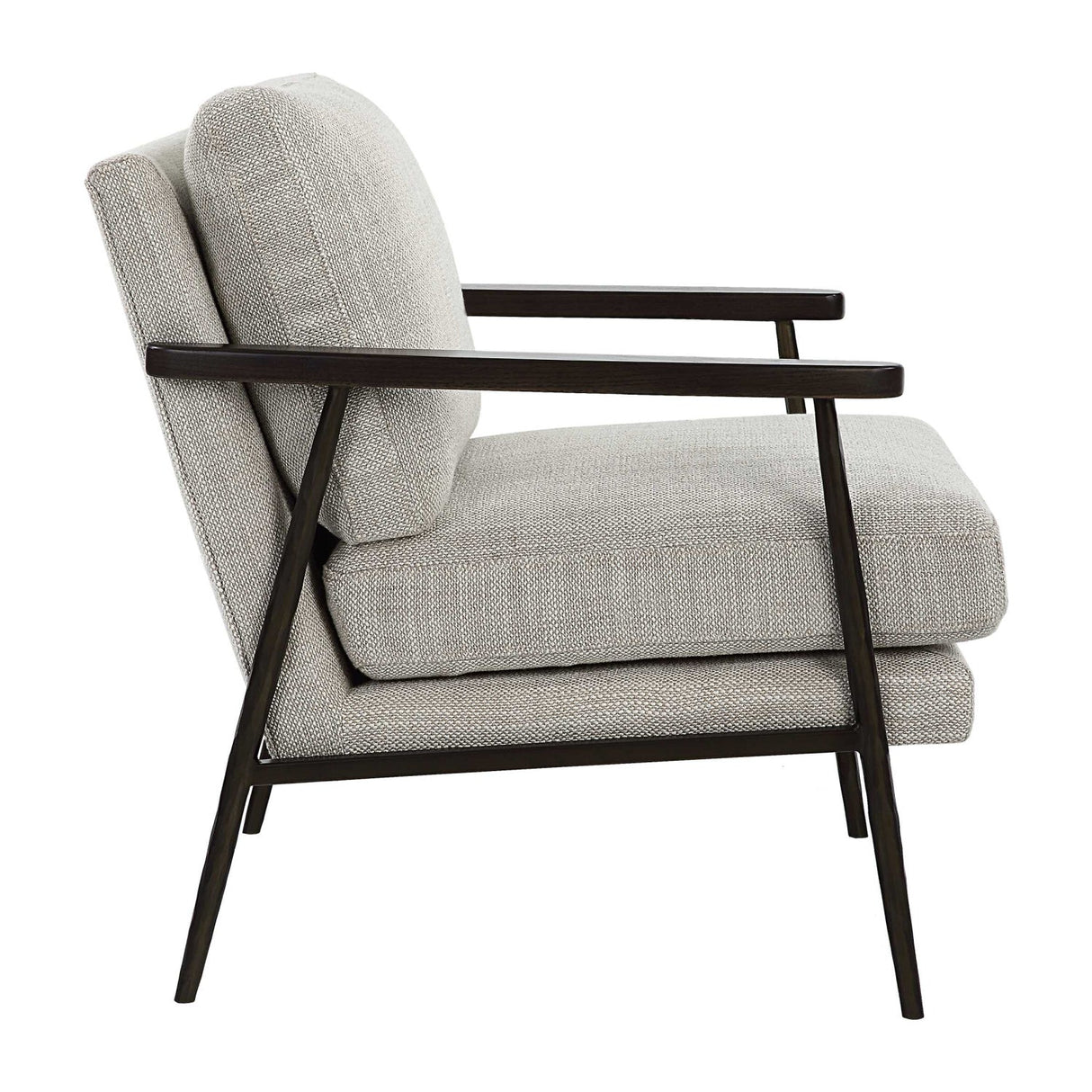 Neutral-Toned Fabric Accent Chair by Uttermost Sebastian, alternate view 4