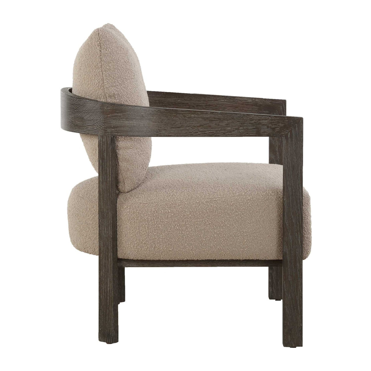 Beige Boucle Accent Chair by Uttermost Sienna, alternate view 4