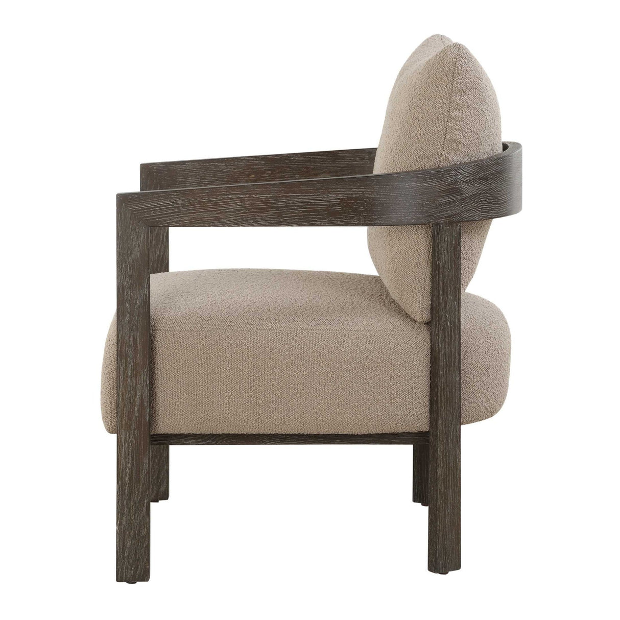 Beige Boucle Accent Chair by Uttermost Sienna, alternate view 5