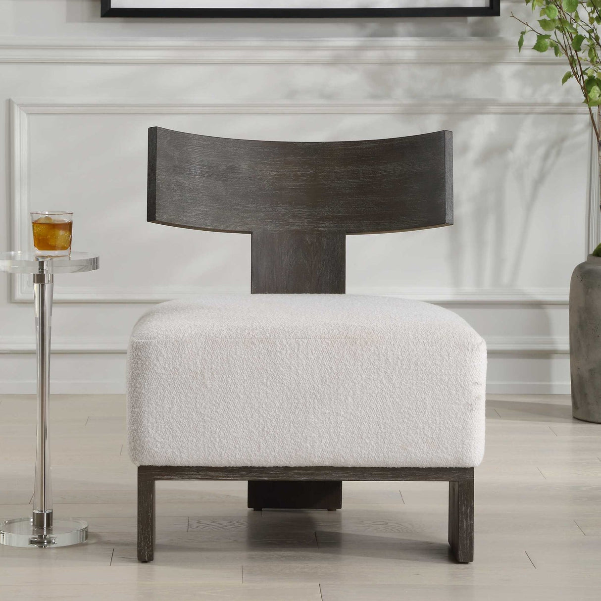 Solid Bent Wood Accent Chair by Uttermost Finlay, alternate view 2