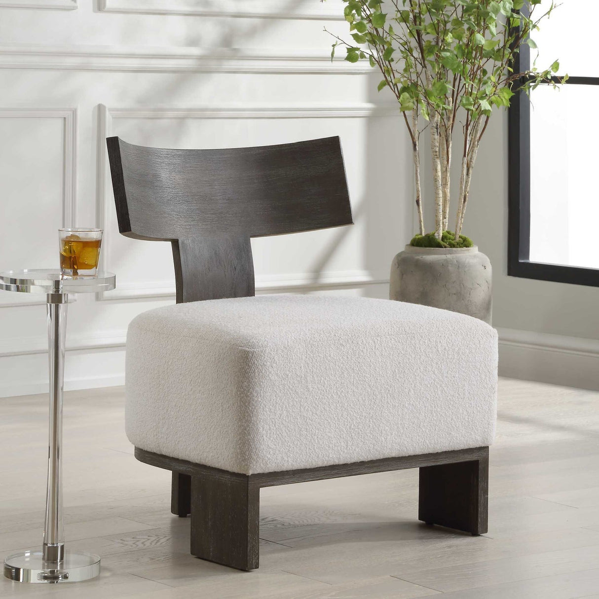 Solid Bent Wood Accent Chair by Uttermost Finlay, alternate view 9