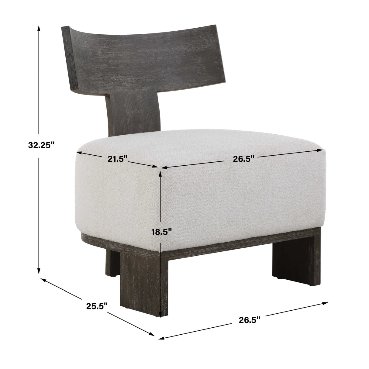 Solid Bent Wood Accent Chair by Uttermost Finlay, alternate view 10