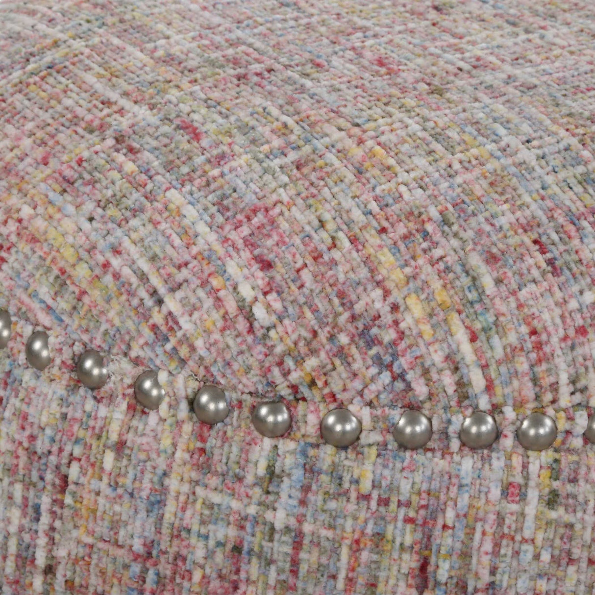 Confetti Chenille Ottoman by Uttermost Gumdrop, alternate view 2