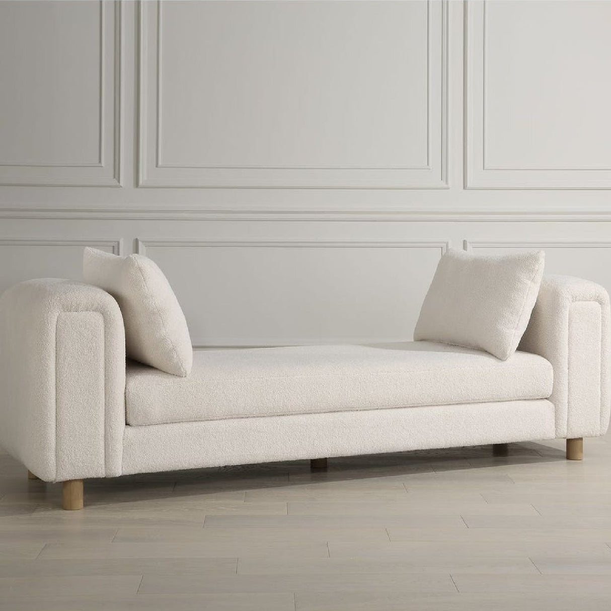 White Sheepskin Oversized Bench by Uttermost Repose, alternate view 7