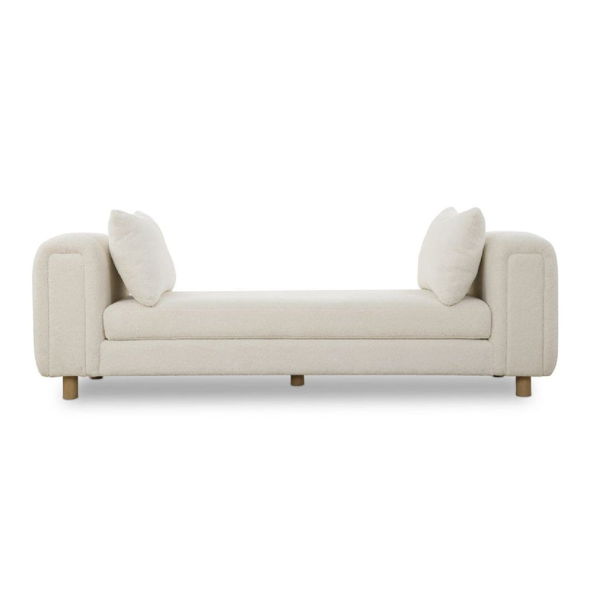 White Sheepskin Oversized Bench by Uttermost Repose