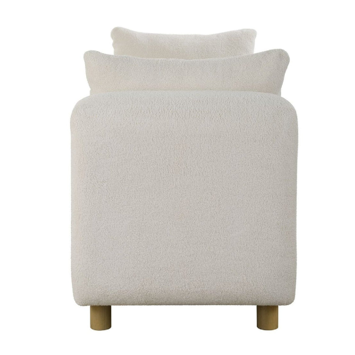 White Sheepskin Oversized Bench by Uttermost Repose, alternate view 4
