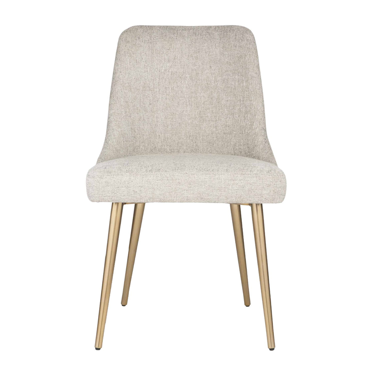 Taupe Fabric Sloped Dining Chair by Uttermost Bramwell
