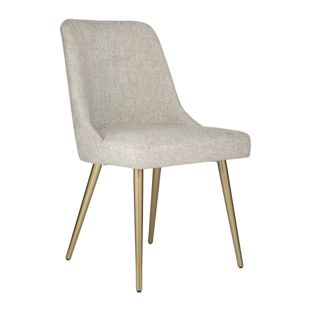 Taupe Fabric Sloped Dining Chair by Uttermost Bramwell, alternate view 3