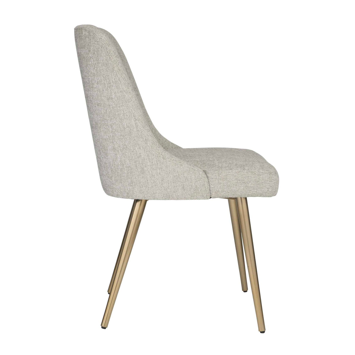 Taupe Fabric Sloped Dining Chair by Uttermost Bramwell, alternate view 4