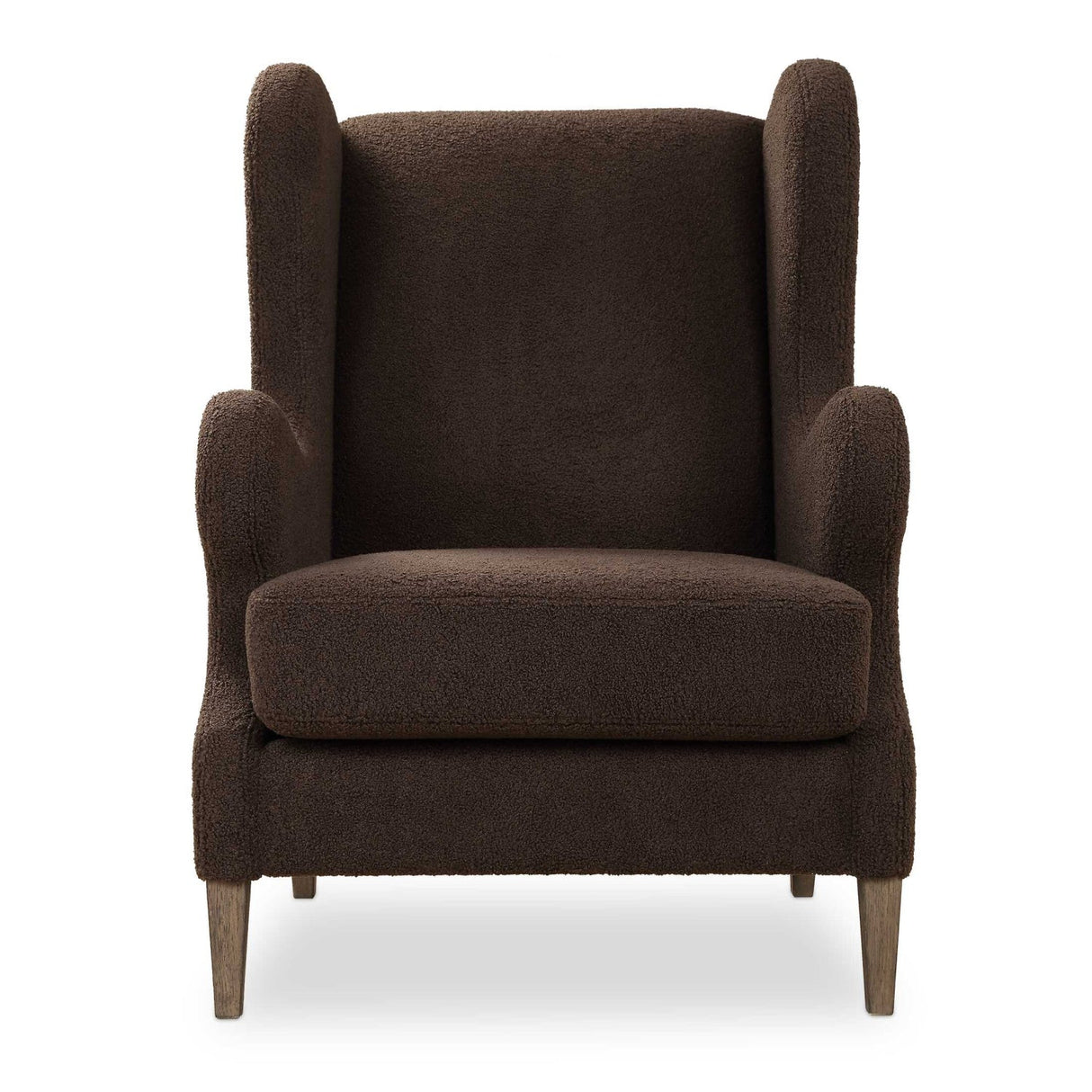 Brown Shearling Accent Chair by Uttermost Serpentine