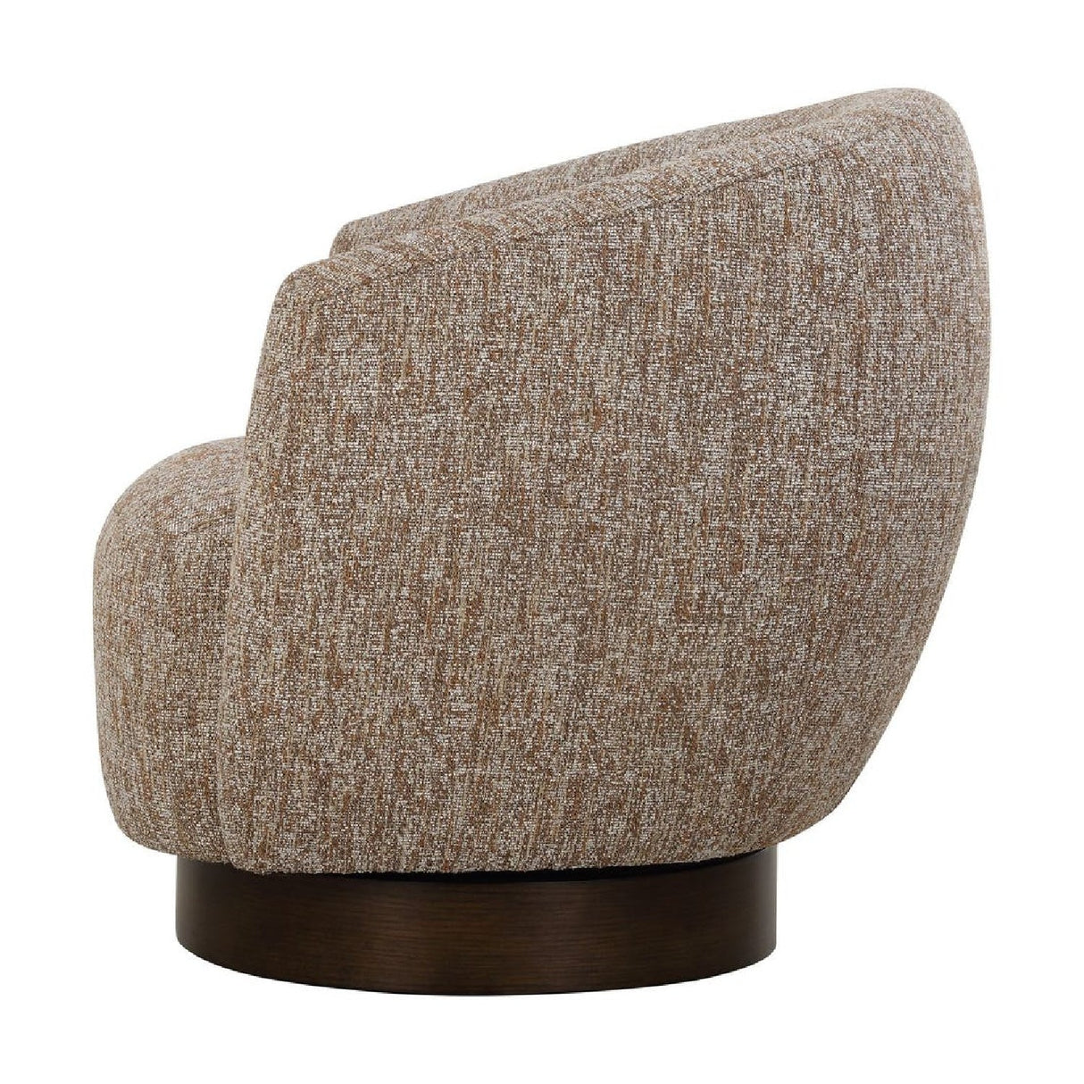 Brown Barrel Swivel Chair by Uttermost Dunes, alternate view 5