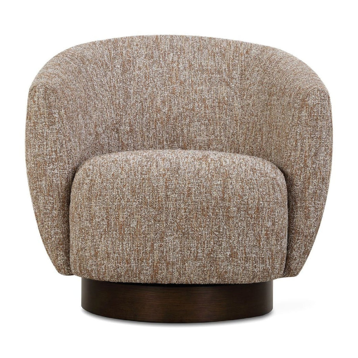 Brown Barrel Swivel Chair by Uttermost Dunes
