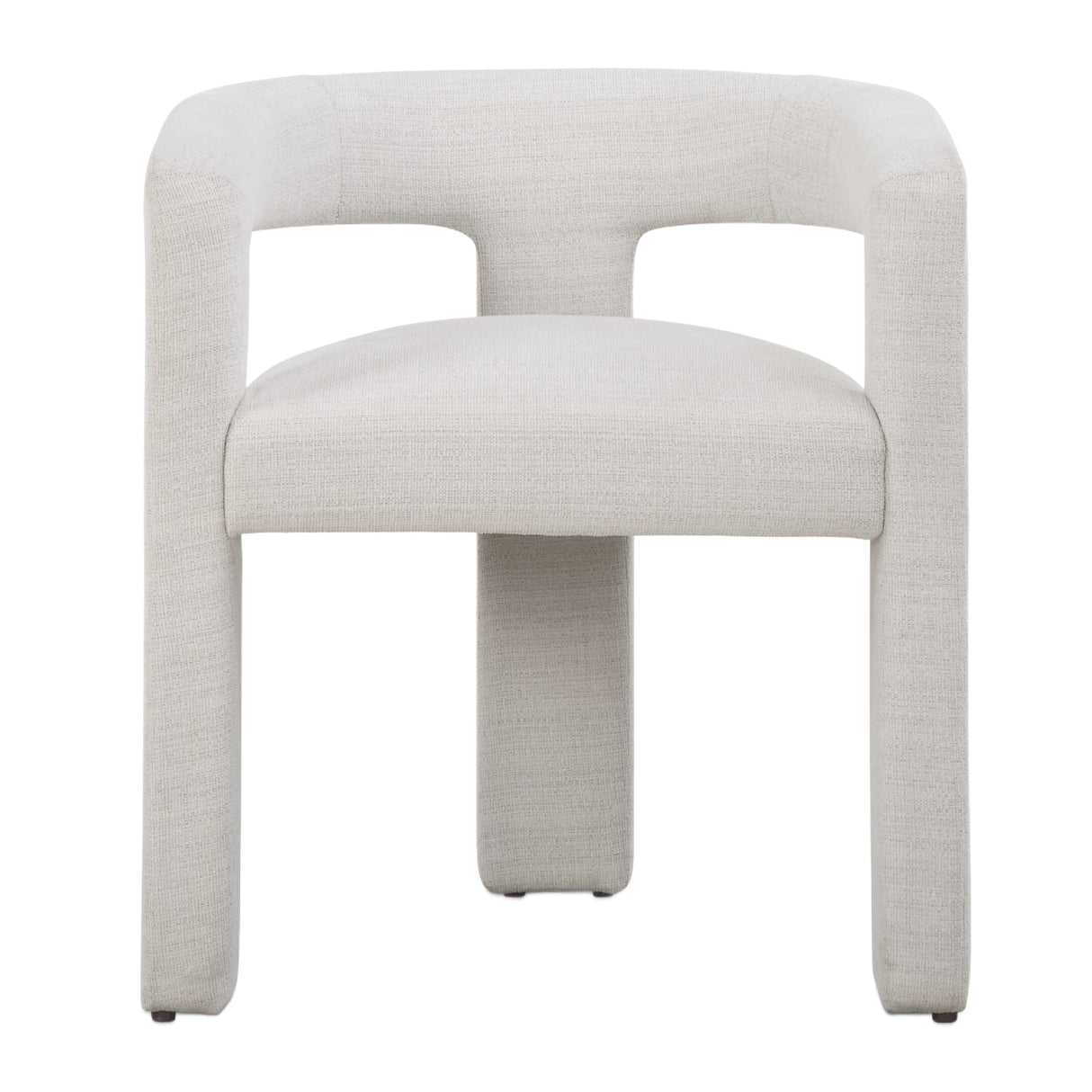 White Three-Legged Dining Chair | Oroa.com
