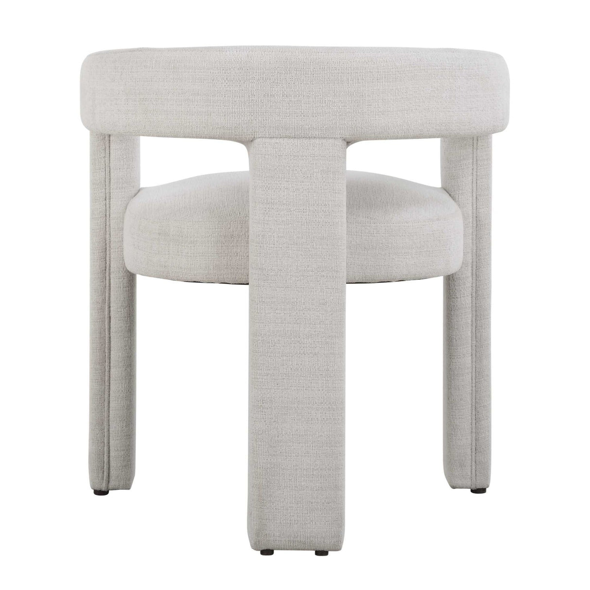 White Three-Legged Dining Chair by Uttermost Perspective, alternate view 5