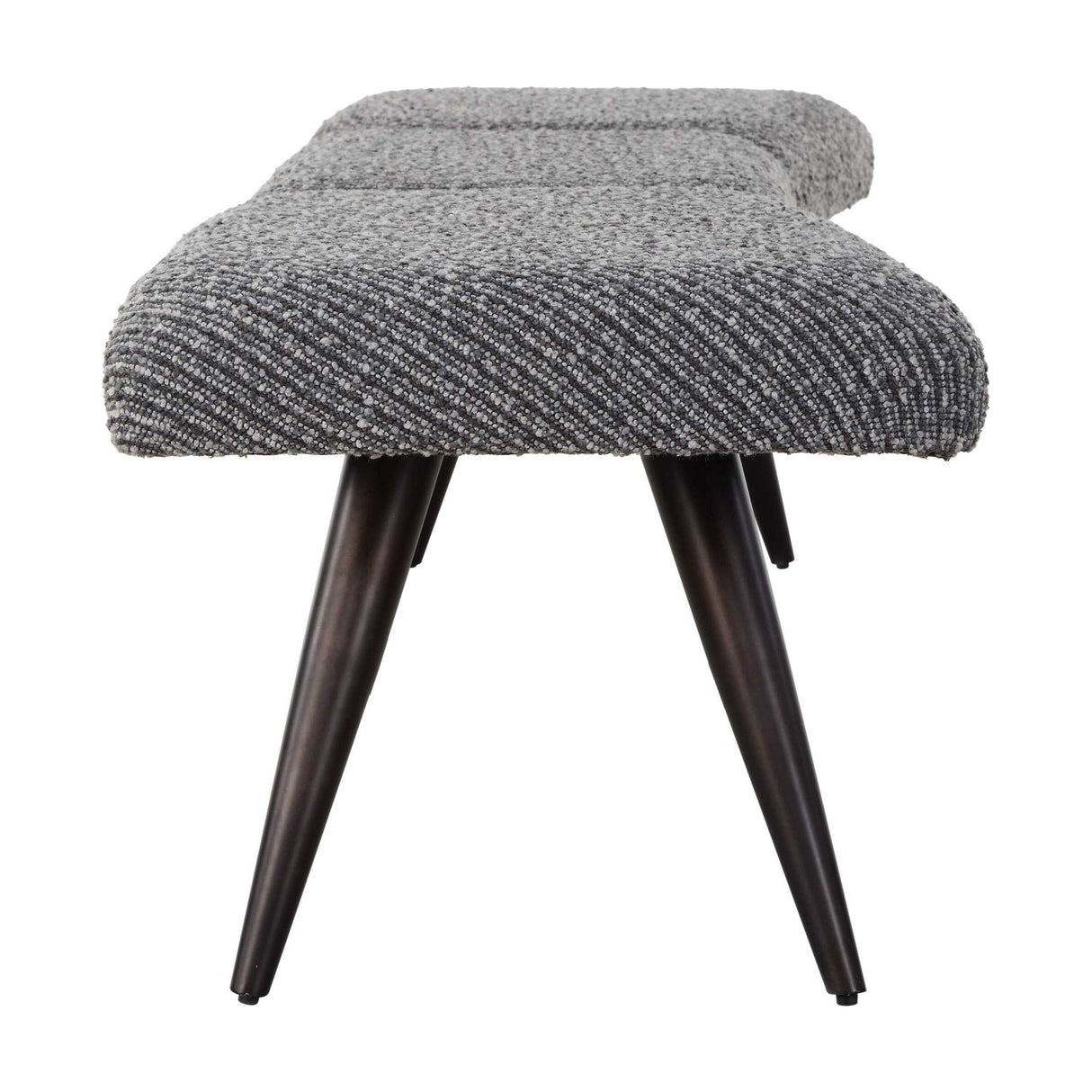 Gray Boucle Bench by Uttermost Bowtie, alternate view 6