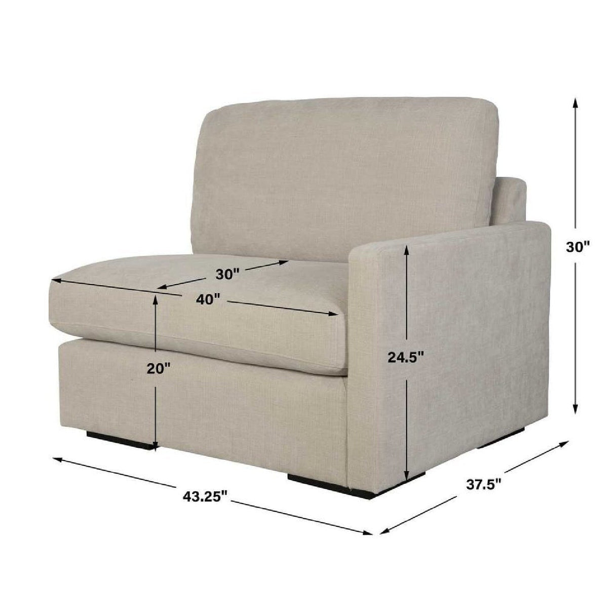 Modern European furniture - Beige Sectional Sofa - www.oroa.com