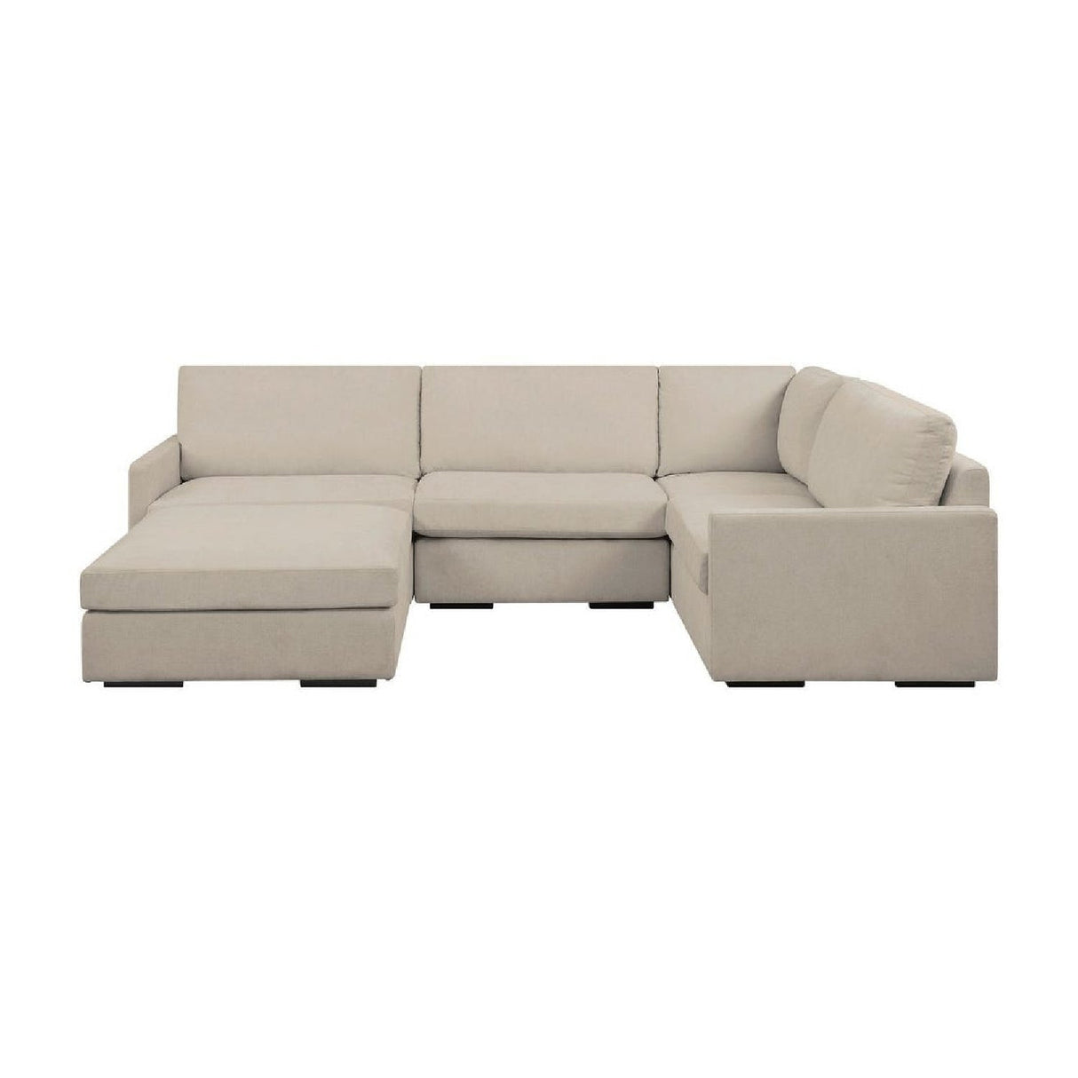 Modern European furniture - Beige Sectional Sofa - www.oroa.com