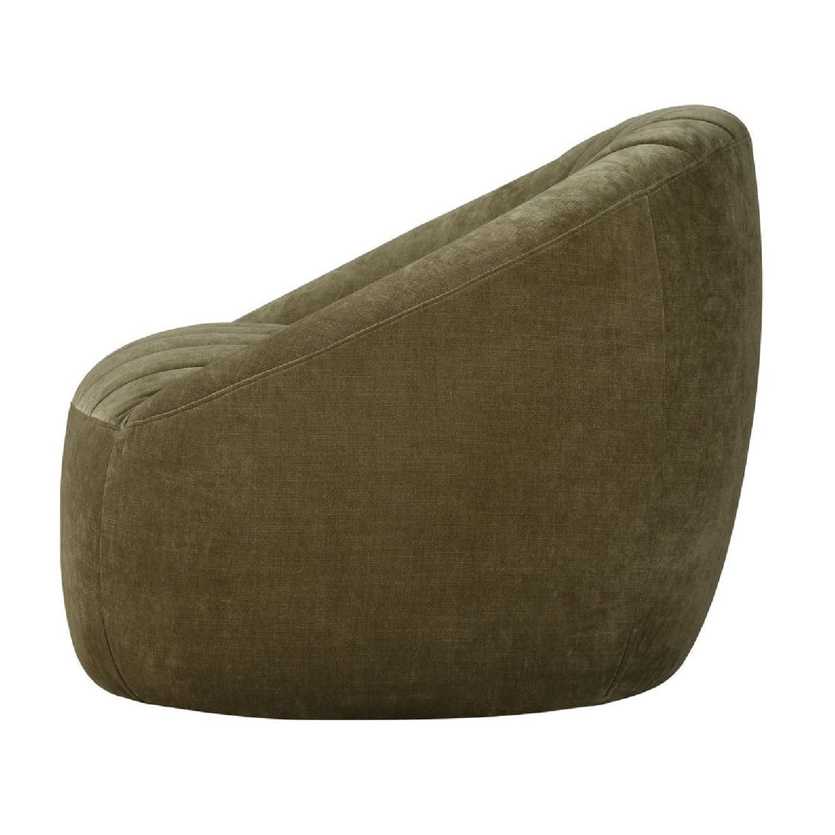 Green Chambray Channeled Swivel Chair by Uttermost Narrows, alternate view 6