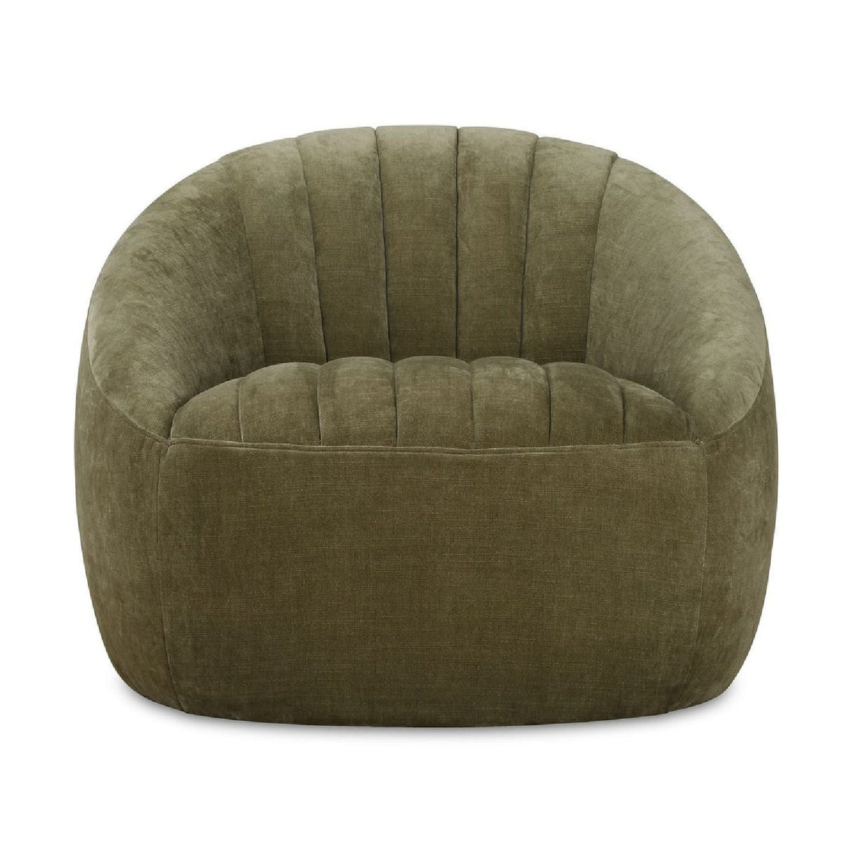 Green Chambray Channeled Swivel Chair by Uttermost Narrows