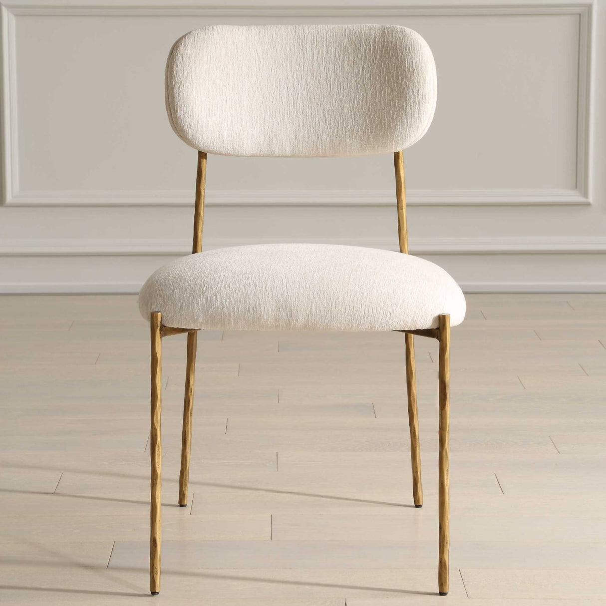 White Floating-Back Dining Chairs (2) by Uttermost Capture, alternate view 8