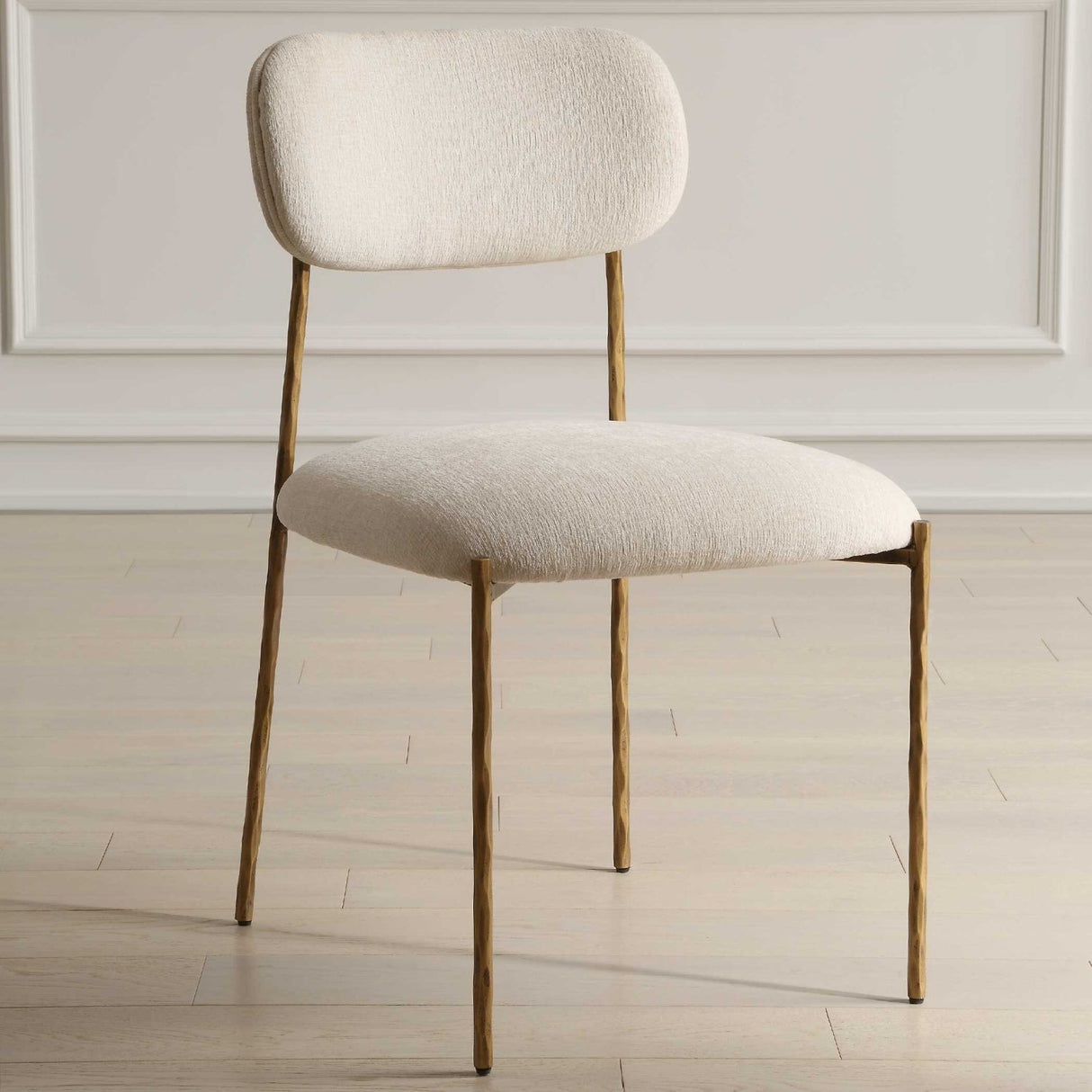 White Floating-Back Dining Chairs (2) by Uttermost Capture, alternate view 9