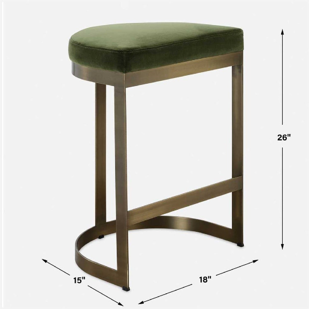 Modern European furniture - Iron Arched Counter Stool - www.oroa.com