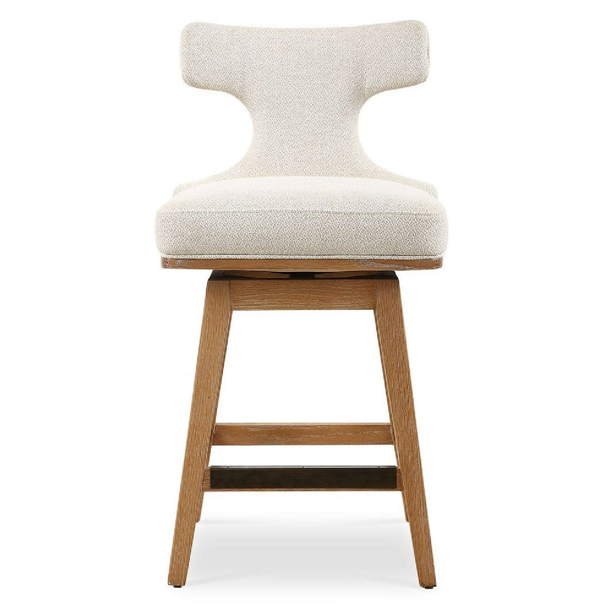 White Swivel Counter Stool by Uttermost Klismos, alternate view 3