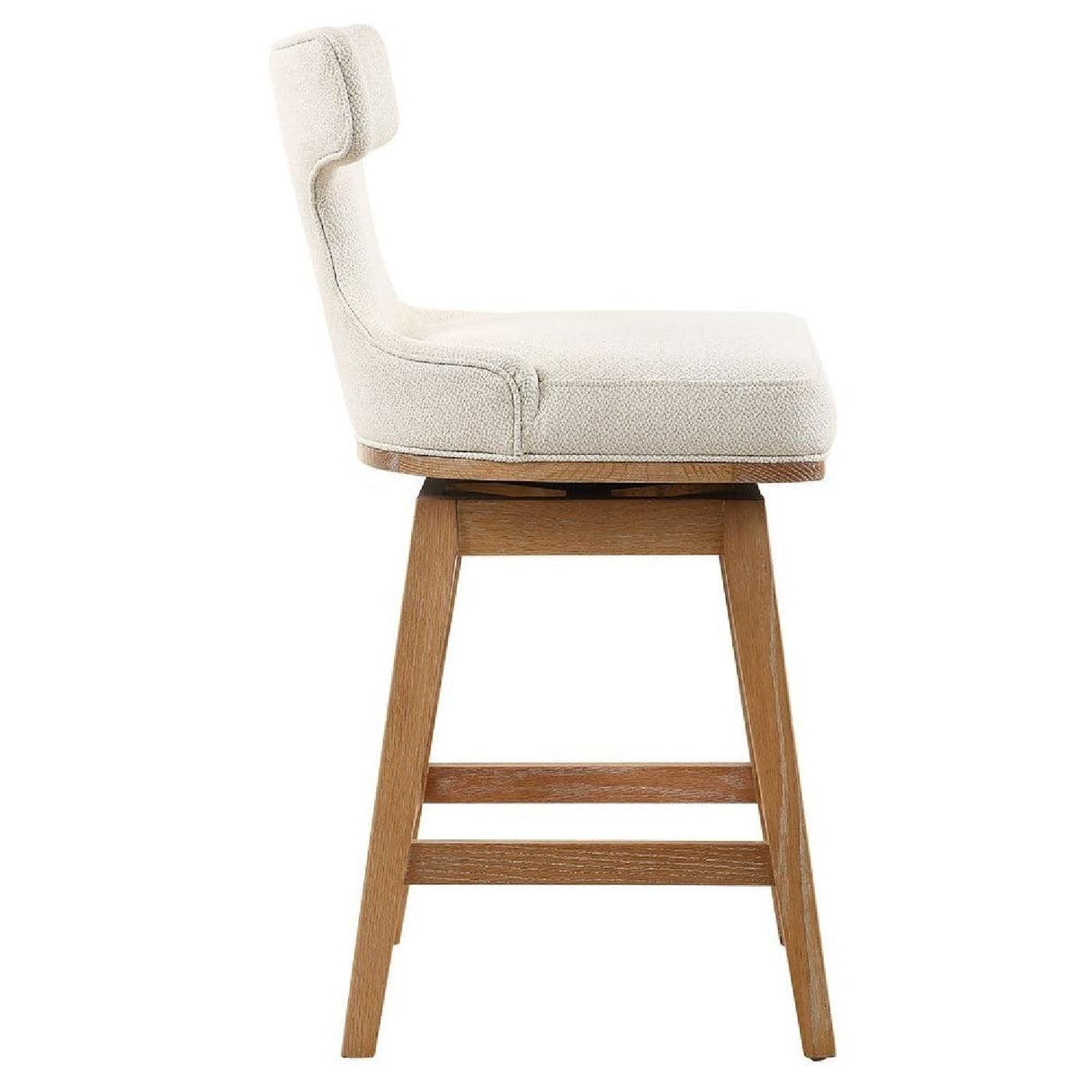 White Swivel Counter Stool by Uttermost Klismos, alternate view 4