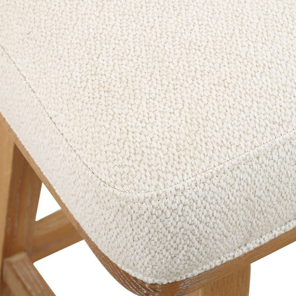 White Swivel Counter Stool by Uttermost Klismos, alternate view 5