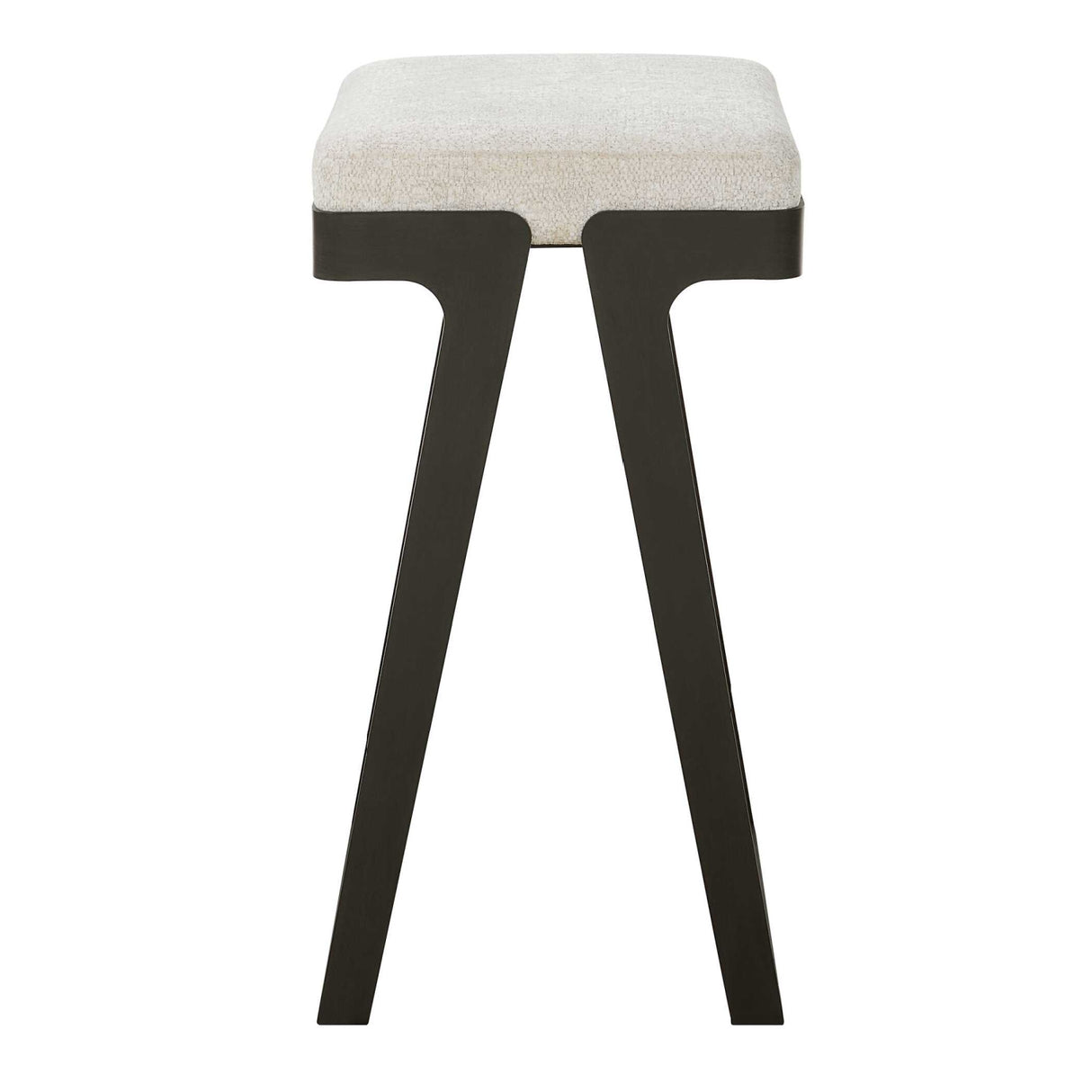 White Boucle Seat Counter Stool | Oroa.com