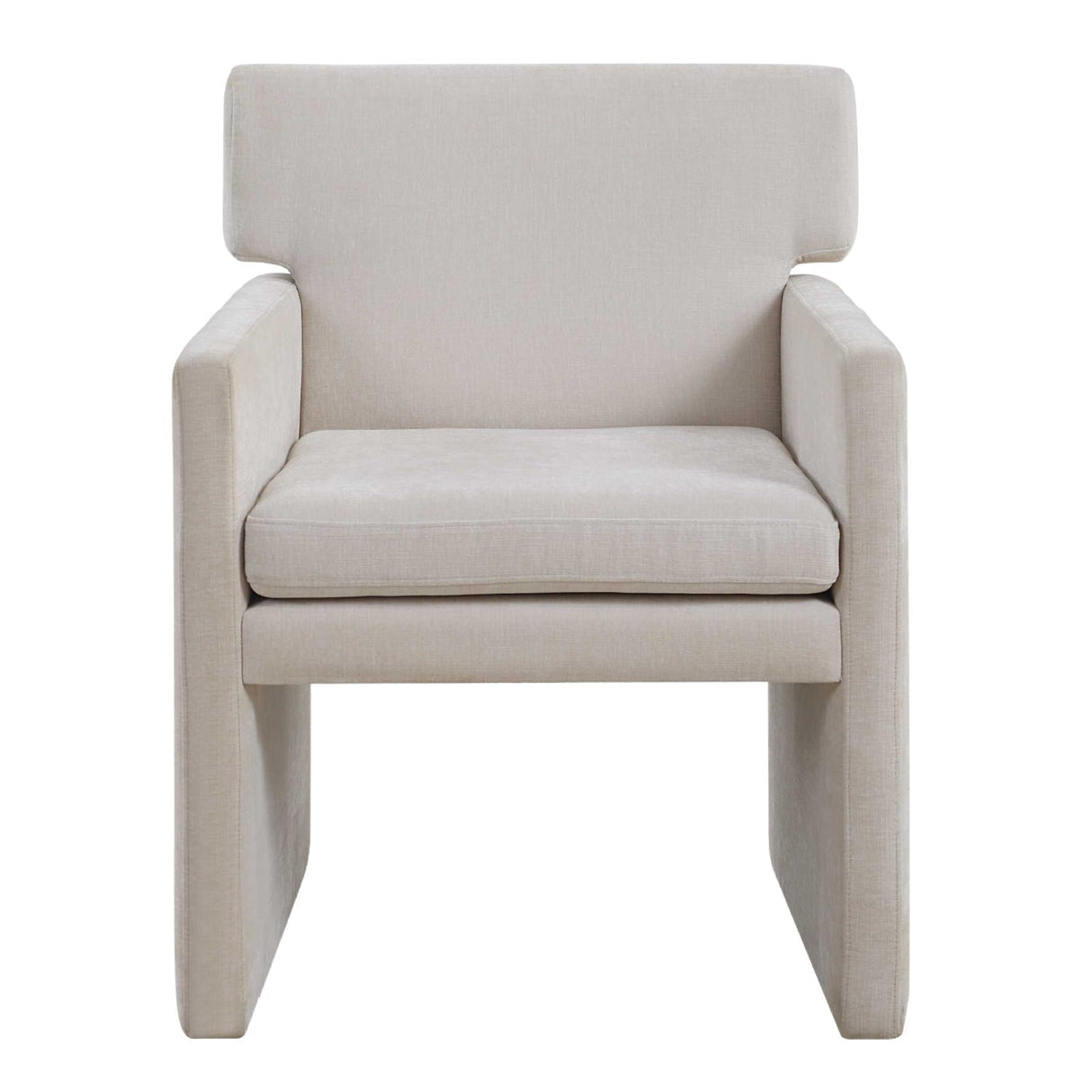 White Velvet Dining Chair by Uttermost Colette