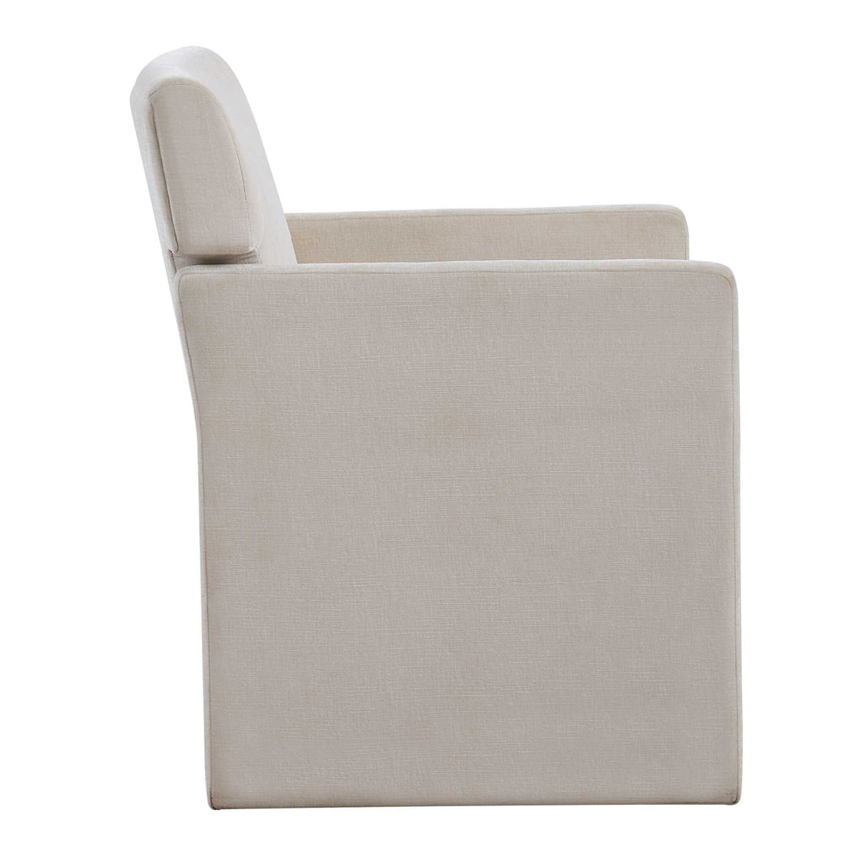 White Velvet Dining Chair by Uttermost Colette, alternate view 4
