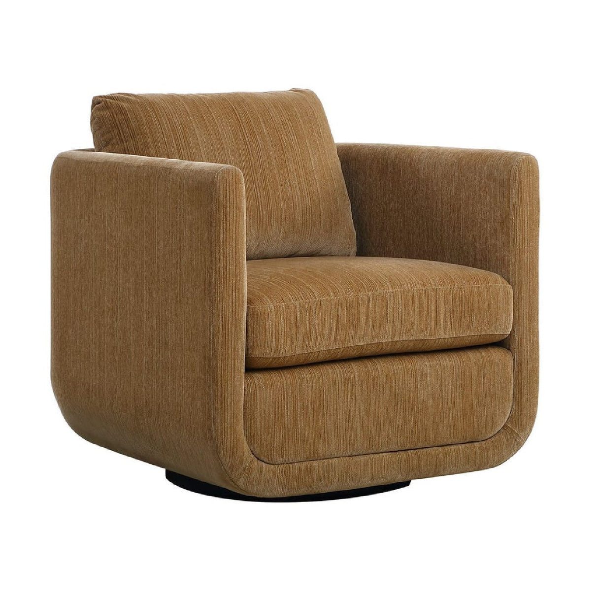 Modern European furniture - Chenille Rounded Swivel Chair - www.oroa.com